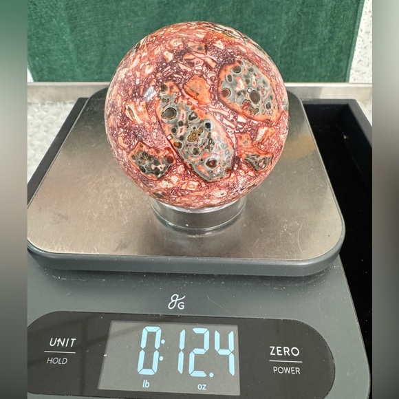 Leopard Skin Jasper Sphere - Picture 2 of 5